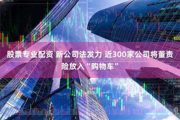 股票专业配资 新公司法发力 近300家公司将董责险放入“购物车”